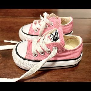 Pink Converse All-Star sneakers size 2 (baby)